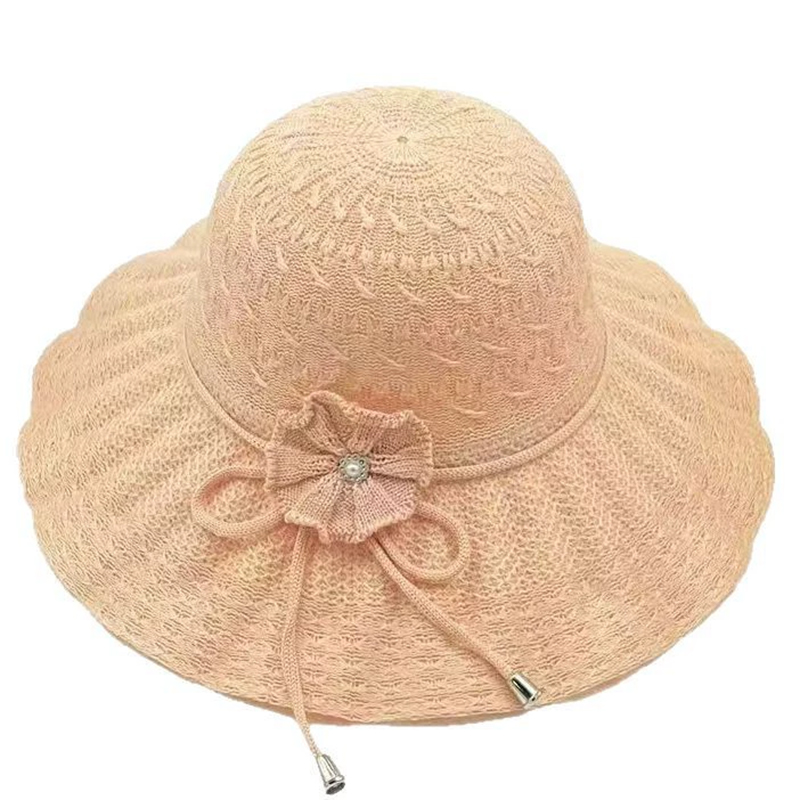 Bucket Hat Straw - Летняя пляжная шляпа-панама с широкими полями,